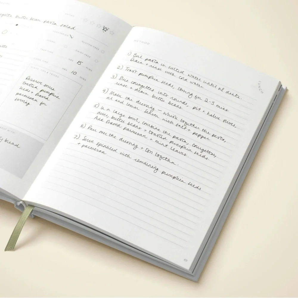 Papier Tasting Notes Scribble and Savor Recipe Journal
